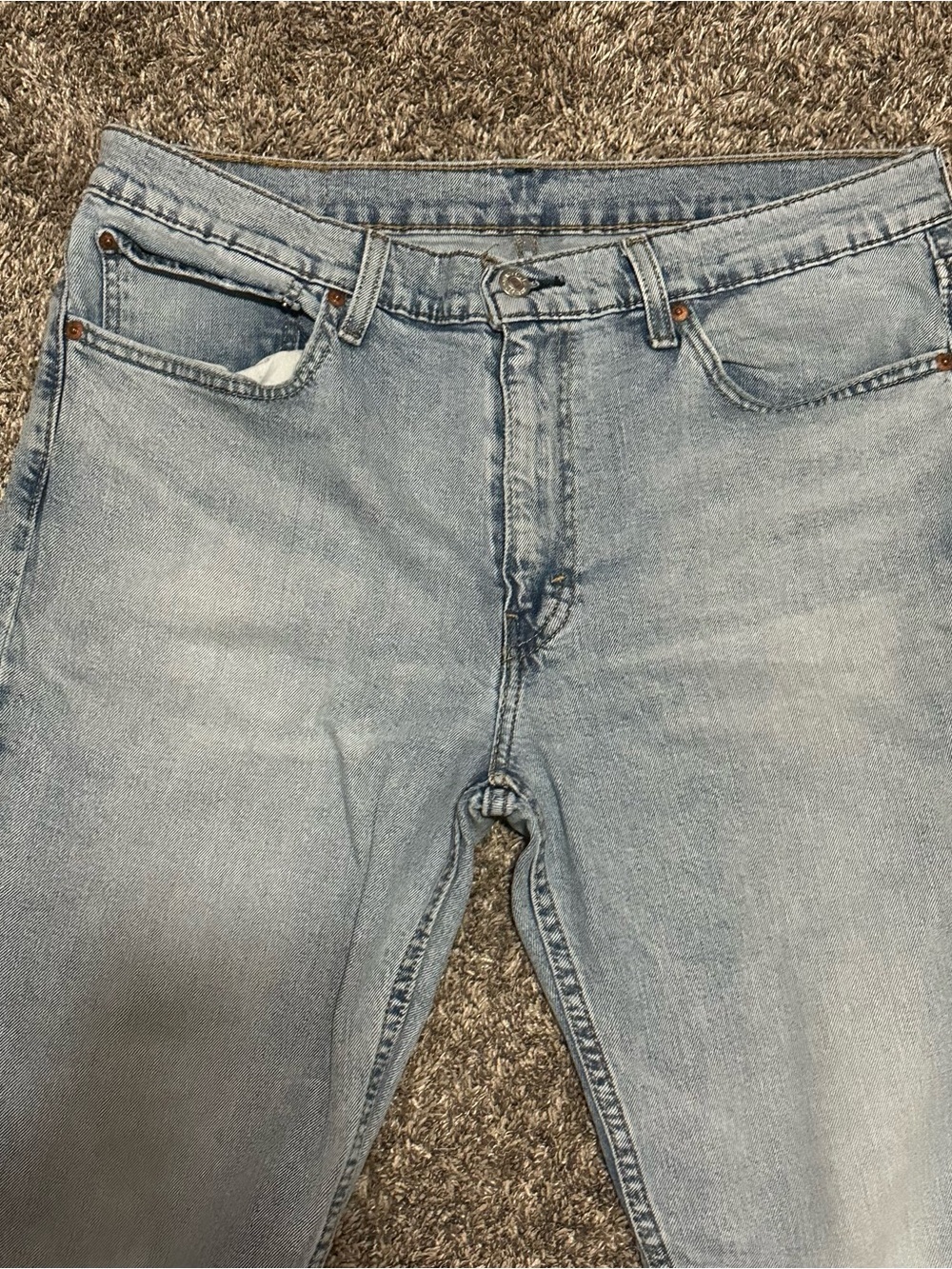 Levi's Light Blue slim Leg Men’s Jeans sz36x32 - Picture 5 of 9
